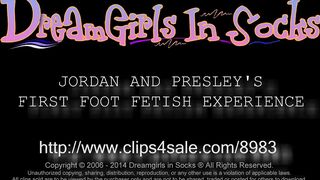 Dreamgirls In Socks - Jordan And Presleys First Foot Fetish Experience