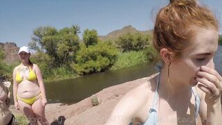 Jackie Marie Jupiter - Public Flashing Three Girl Kayak Trip