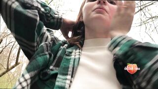 Delilah Cass - Outdoor Public Fuck & Cum In Mouth