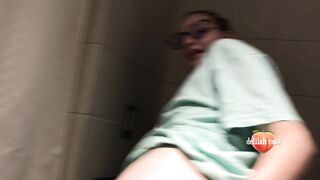 Delilah Cass - Public Gym Teasing & Bathroom Sex Facial