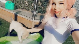 Belle Delphine   10 08 2020 Belle With Her Dog edited