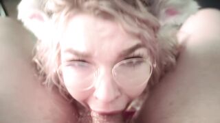 deepbunnyhole  - Baby Glasses Kitty Neko Gaging And Suck Daddy POV