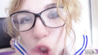 deepbunnyhole  - Schoolgirl In Glasses Sloppy Head
