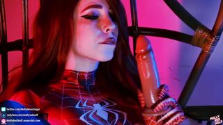 MollyRedWolf - Sexy Mary Jane Fucks In Spiderman Costum