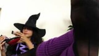 Cosplayfeet - Gioia Dressed As A Sexy Witch In Black Pantyhose