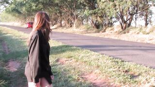 misssweetteen - Customised Video Naked On The Road