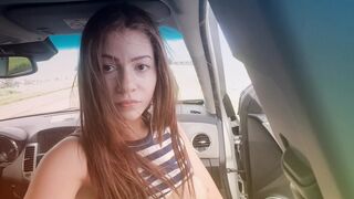 misssweetteen - Fingering In Road Public Outdoors