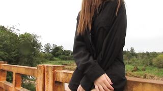 misssweetteen - Masturbation Bridged In Public