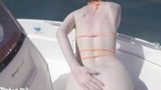 Gail Bates - Holiday Public Sex On Boat With Creampie