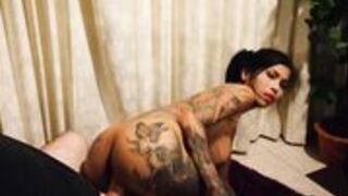 InkedMonster - Asian Babe Sucks And Twerks On Dick