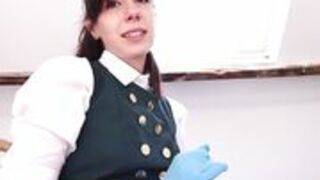 MissMiserlou - Roommate Cheers You Up - Gloves Handjob