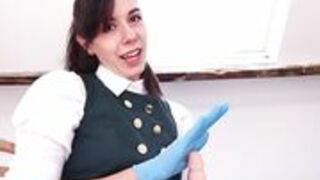 MissMiserlou - Roommate Cheers You Up - Gloves Handjob