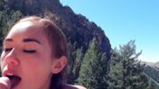 BrandiBraids - Naughty Waterfall Striptease And Cliffside Sex