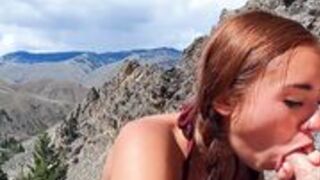 BrandiBraids - Naughty Waterfall Striptease And Cliffside Sex