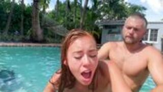 BrandiBraids - Brandibraids Sucks And Fucks Her MiamiBeach PoolBoy