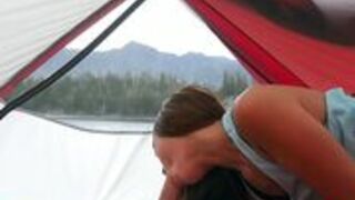 BrandiBraids - BrandiBraids Fucked In Tent While Camping