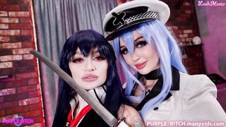 Purple Bitch - Akame And Esdeath Love Big Cock